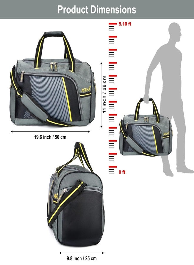 Ayaha Travel Bag, Weekender Duffle Bag, Luggage Bag for Travelling, Cabin Bag with Adjustable Long Strap, Multi Pockets & Light Weight to Carry (50x26x30cm) 39 Liter - Image 4